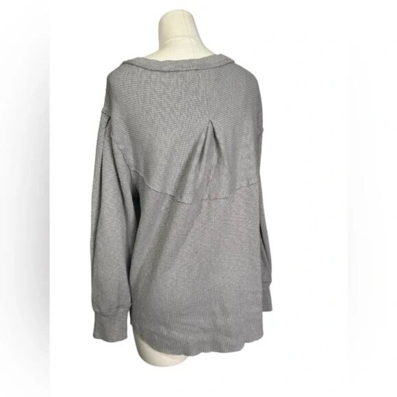 Free People OG Long Sleeve Pullover Top Stone Size Small #OB1164798 - Picture 9 of 9